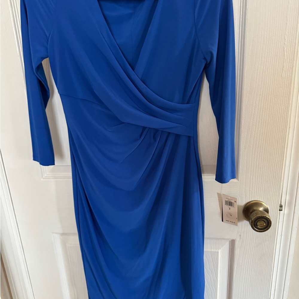 Ralph Lauren Royal Blue Long Sleeve Dress
